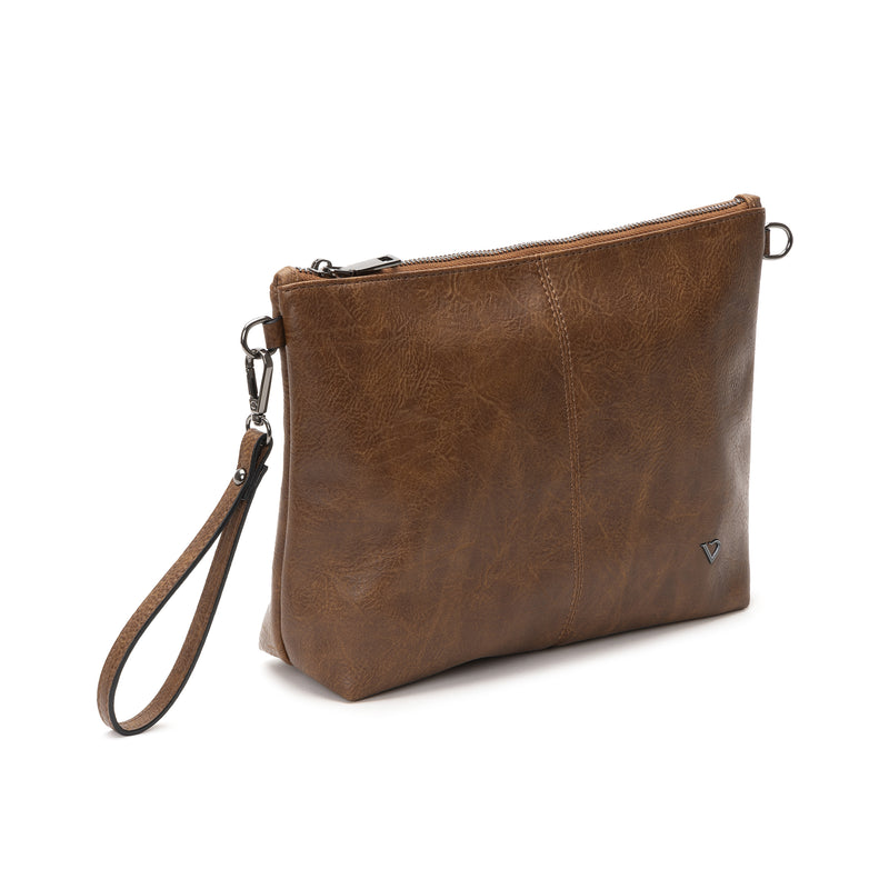 Borsa Vestopazzo mod "pochette" morbida ecopelle nera o marrone