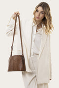 Borsa Vestopazzo mod "Small Bowling bag" colore marrone