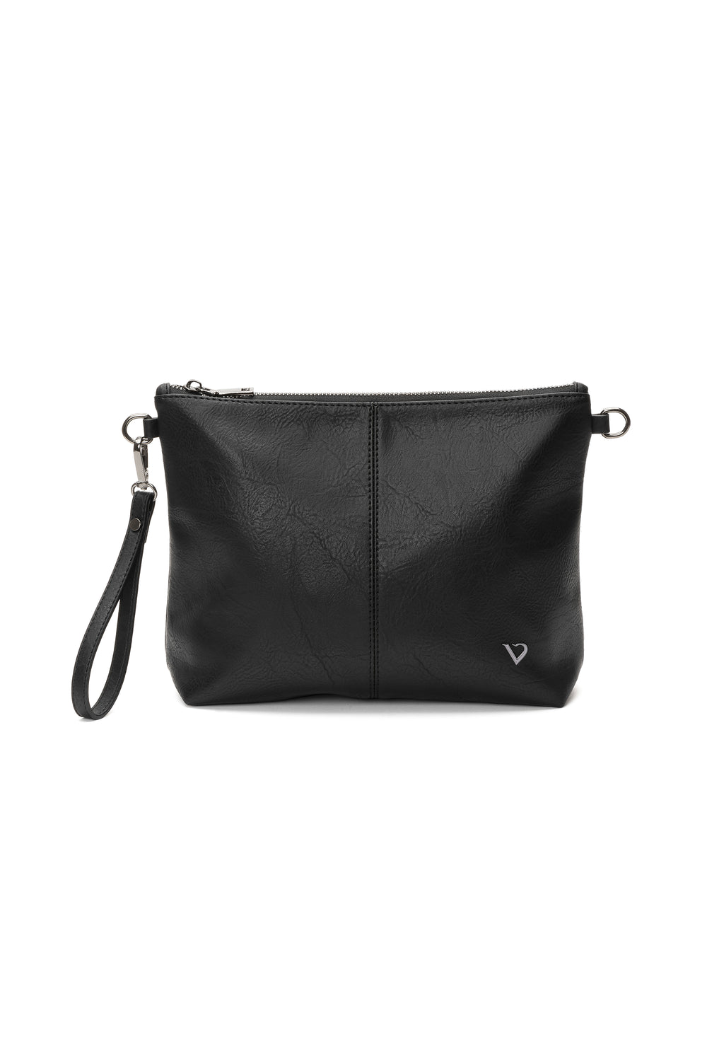 Borsa Vestopazzo mod "pochette" morbida ecopelle nera o marrone