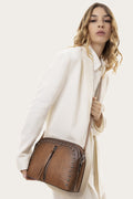 Borsa Vestopazzo mod "Bowling Bag" colore cognac