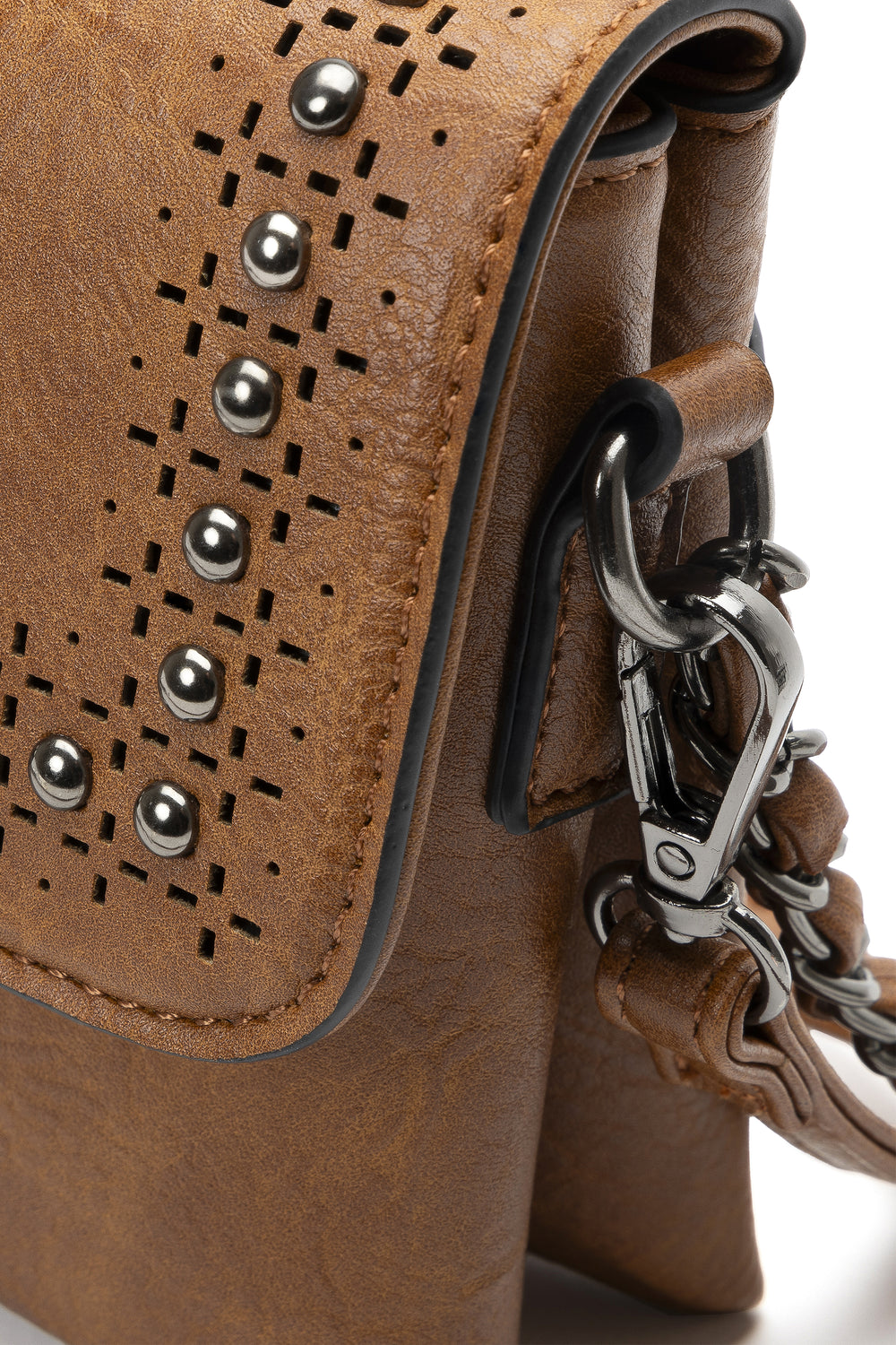 Borsa Vestopazzo mod "Flap" bag colore cognac