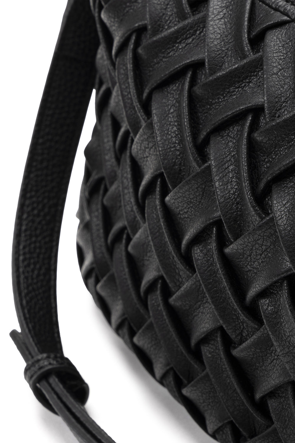 Borsa Vestopazzo mod  "Weaved" ecopelle nera