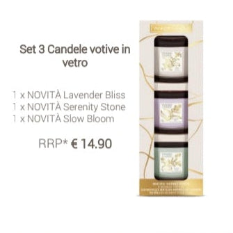 SET 3 CANDELE IN GIFT BOX