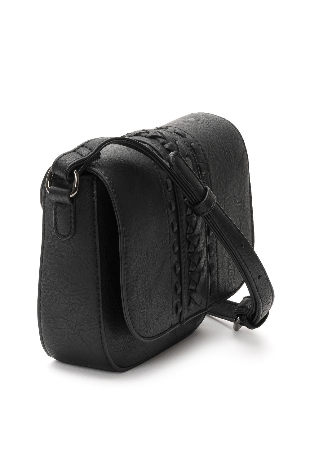 Borsa Vestopazzo mod "Saddle" ecopelle nera
